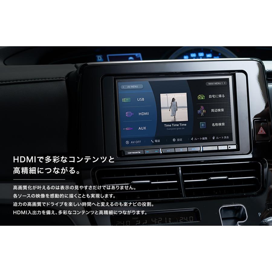 楽ナビ AVIC-RZ812-D 新品 業販モデル 幅180mm 7V型HD TV DVD CD