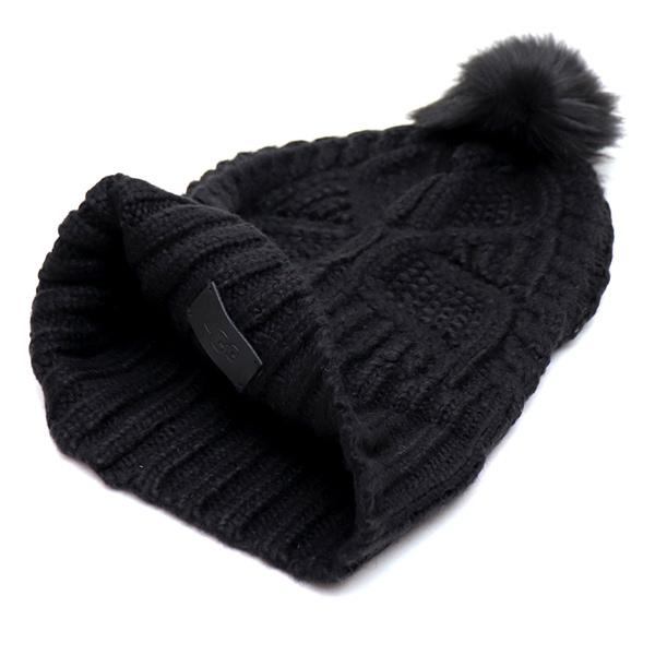 UGG（アグ） 【UGG/アグ】100819 Cable Beanie With Pom ケーブル