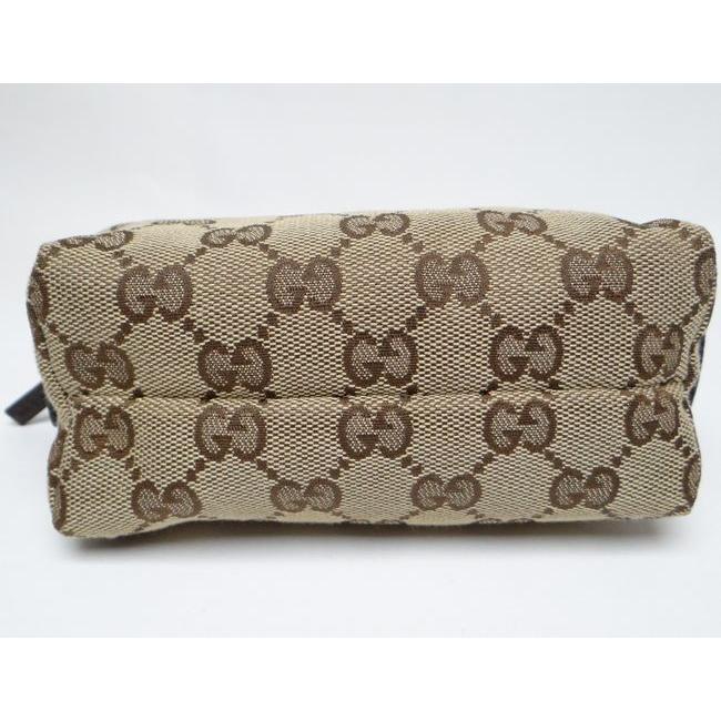 GGキャンバス GUCCI グッチ 29596 コスメポーチ ベージュ×ブラウン