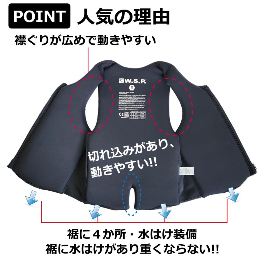 W.S.P. アクション・ベスト JWBA認定品ウェイクベスト フローティング