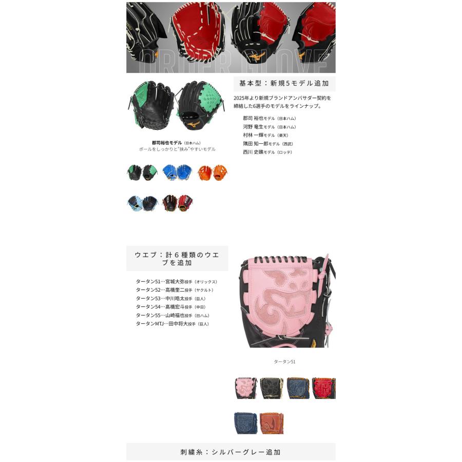 MIZUNO（ミズノ） 軟式グラブ ミズノプロ オプションオーダーグラブ