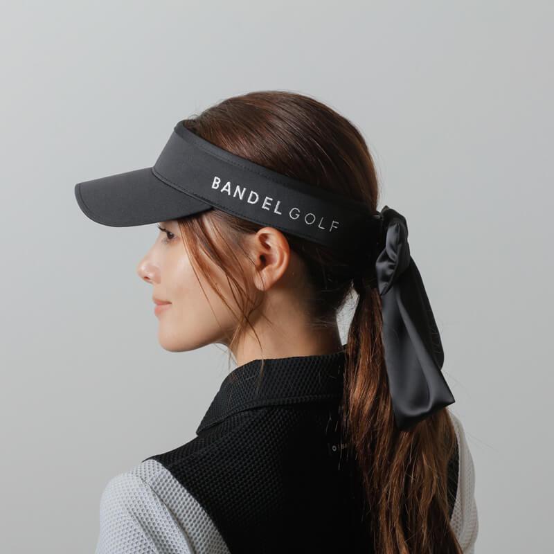 BANDEL（バンデル） ゴルフ SUN VISOR WITH RIBBON サンバイザー 女性