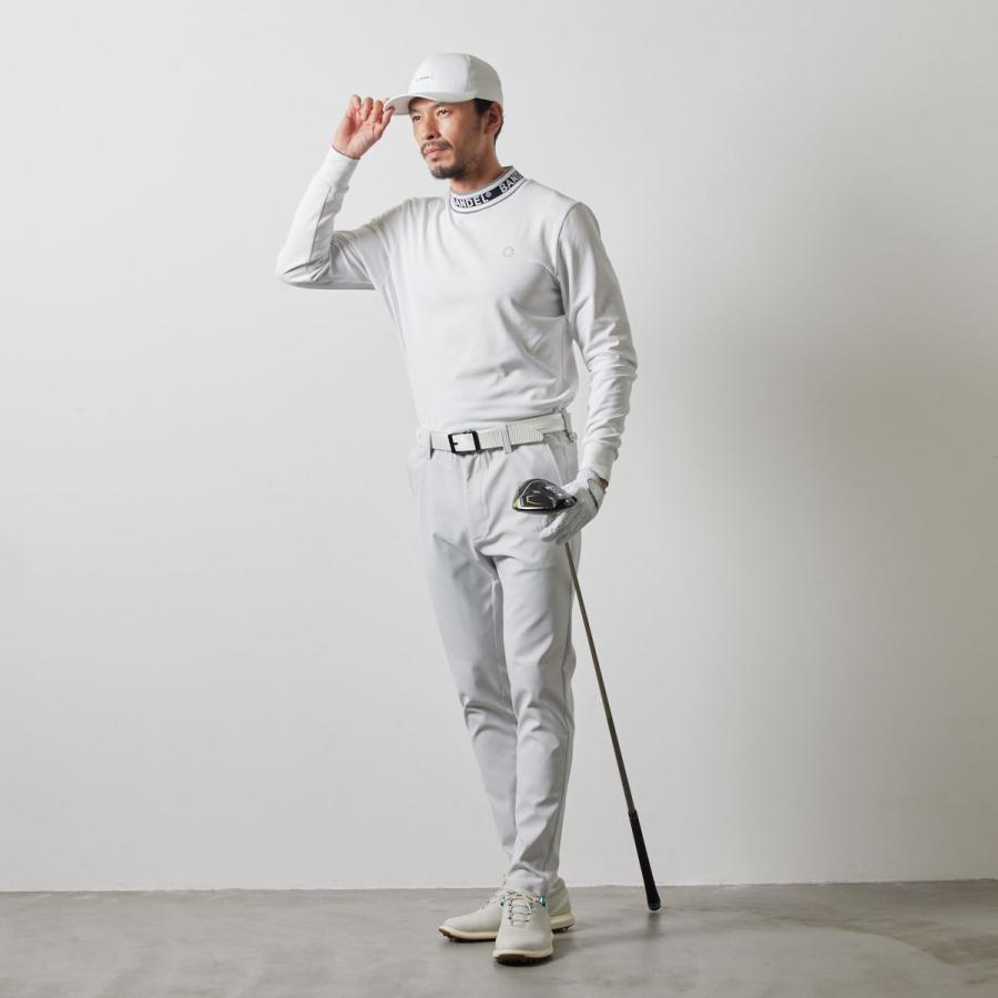 BANDEL（バンデル） JACQUARD RIB L/S MOC SHIRTS モックネック シャツ