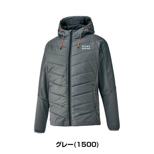 BEAMS DESIGN フード付き 中綿ジャケット M ボンディング ZETT BEAMS