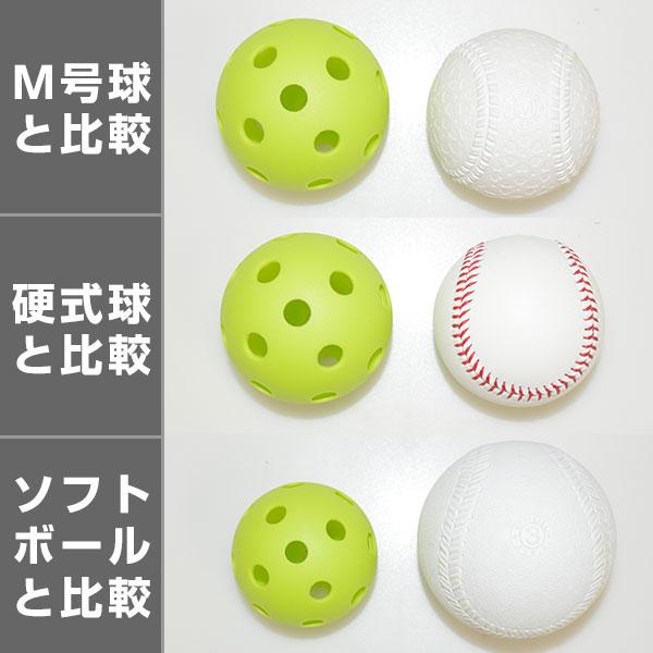 野球 練習 穴あきボール 20個セット メッシュバッグ付き 軽い 柔らか