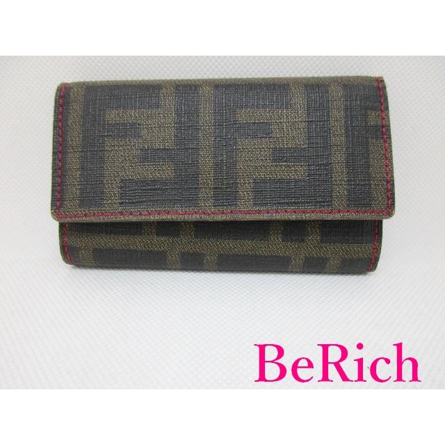 フェンディ ズッカ柄 6連 キーケース レディース 【中古】