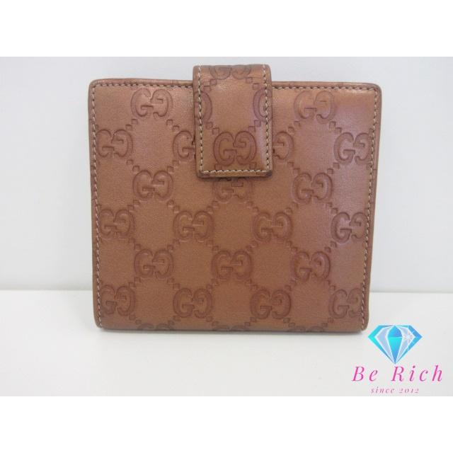 GUCCI（グッチ） GUCCI Wホック 二つ折り財布 245727 GG シマ ブロンズ