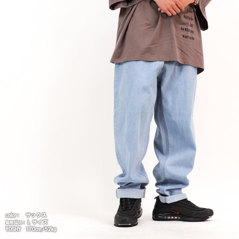 ジャングルストーム メンズ ワイドパンツ デニム ワイド バギーパンツ
