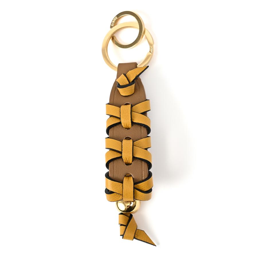 LOEWE（ロエベ） キーリング バッグチャーム レザー ベージュ