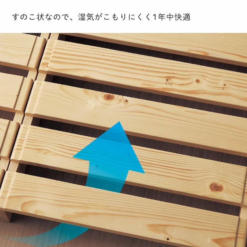 ベルメゾン（BELLE MAISON） すのこベッド ダブル スノコベッド すのこ