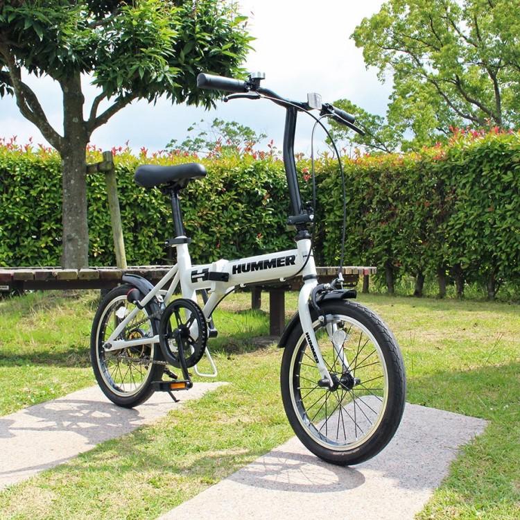折畳み自転車] HUMMER ハマー｜ノーパンク16インチ折畳自転車WH