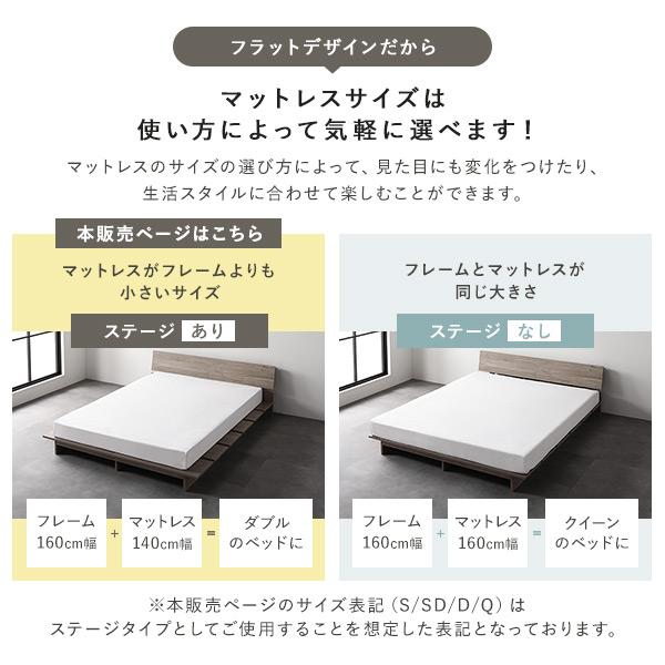 RASIK（ラシク） ローベッド 棚付 ステージタイプ シングル 幅120cm