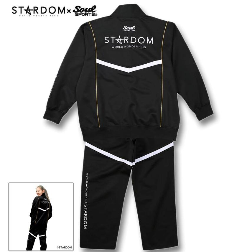 大きいサイズ メンズ STARDOM×SOUL SPORTS 団体 長袖 ジャージ 上下