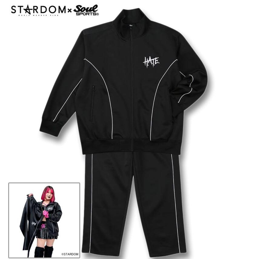 大きいサイズ メンズ STARDOM×SOUL SPORTS H.A.T.E 長袖 ジャージ 上下
