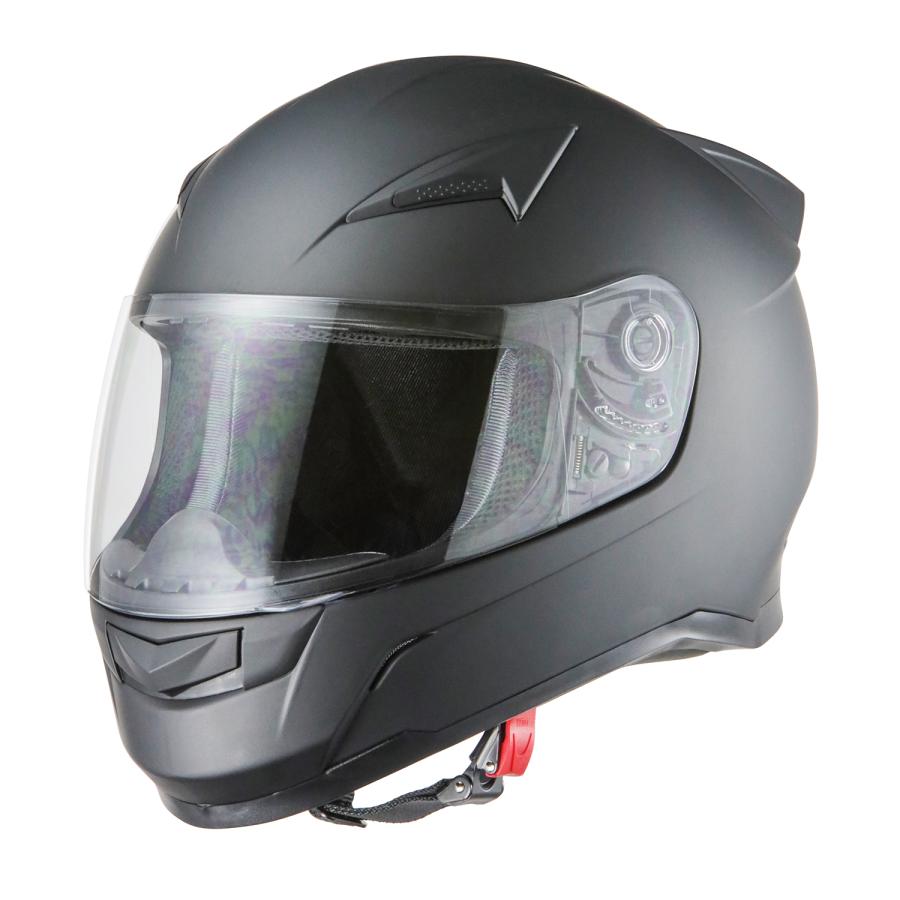 バイクヘルメット M 57-58cm ヘルメット フルフェイス マットブラック