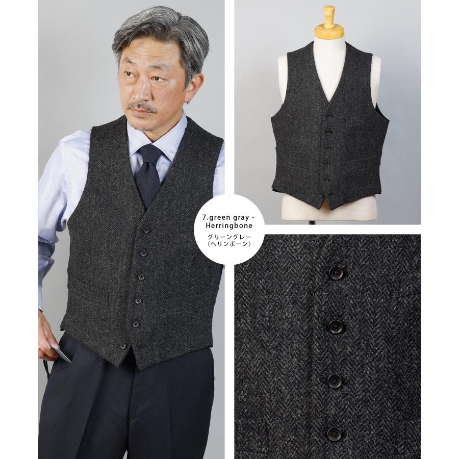 HARRIS TWEED（ハリスツイード） ベスト 秋冬 ウール 毛 100% ビジネス