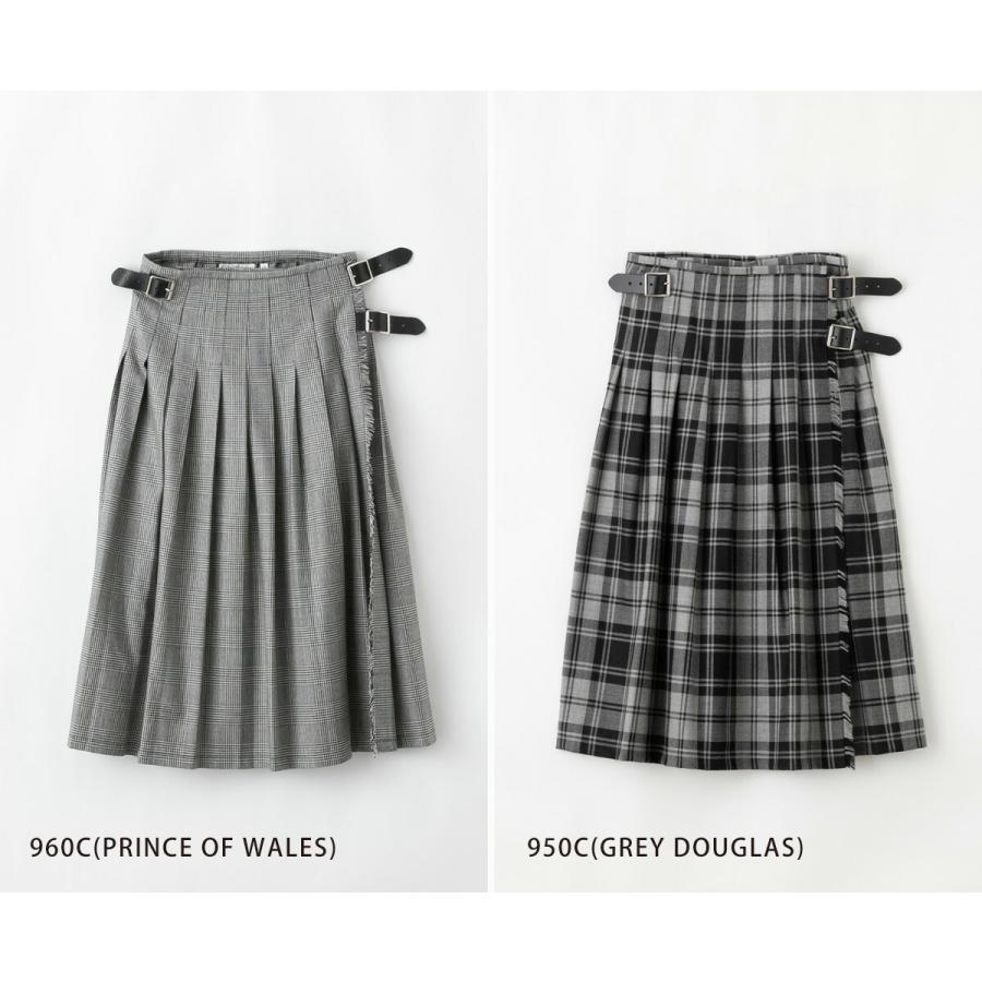 O'NEIL of DUBLIN（オニールオブダブリン） WRAP SKIRT ウール タック