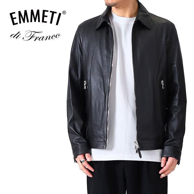 EMMETI エンメティ GIACOMO 襟付き シングル ライダースジャケット