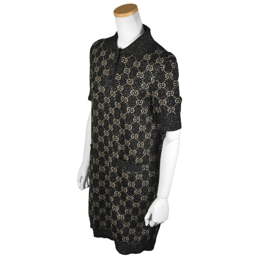 GUCCI（グッチ） ラメ GGジャカード ポロドレス ワンピース 36サイズ