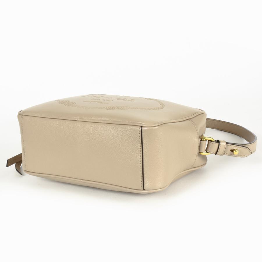 PRADA（プラダ） ショルダーバッグ カーフ 1BH089 ベージュ ゴールド