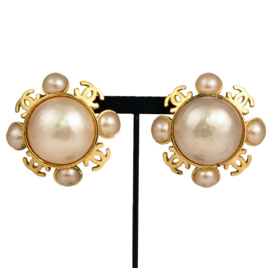 CHANEL パール付きゴールドドロップピアス(片耳) 【公式通販】
