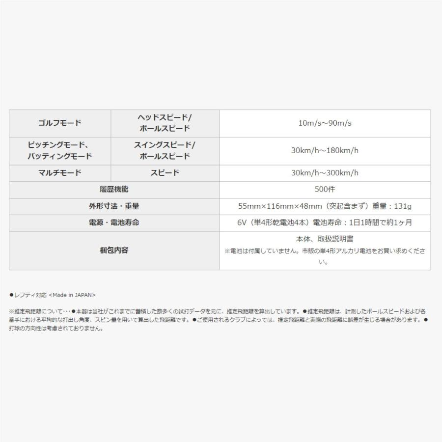 PRGR（プロギア） 測定器 PRGR RED EYES POCKET HS-130 レッドアイズ