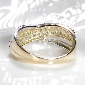 pt900 プラチナ K18 YG ゴールド リング 指輪 ダイヤモンド ダイヤ