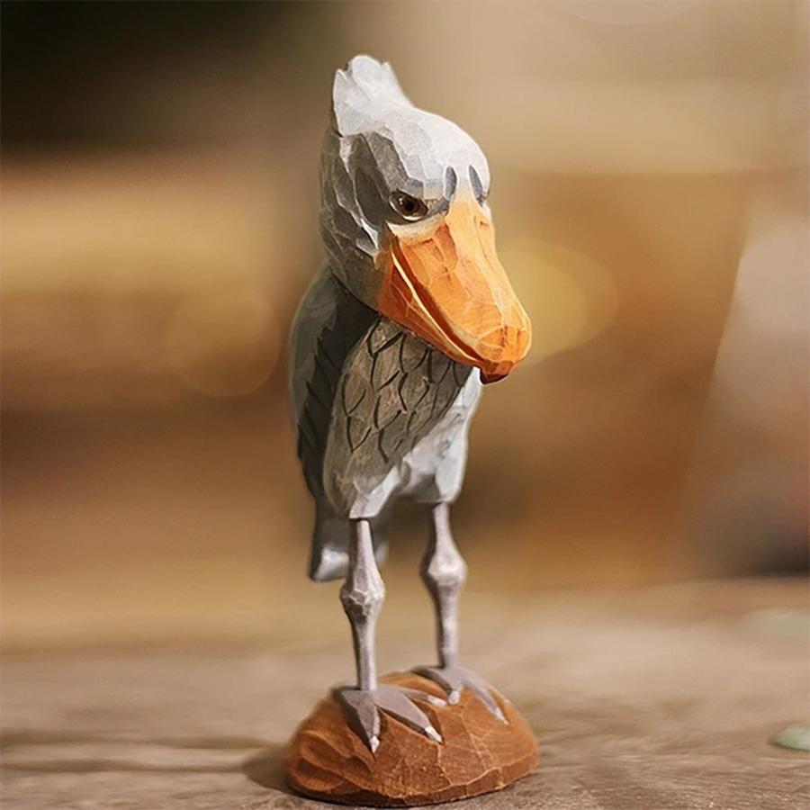 置き物 木製 ハシビロコウ 中 Shoebill インテリア 人形 北欧 雑貨