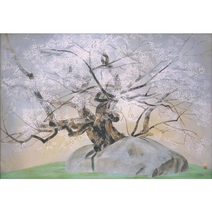 中島千波 『石割櫻』 彩美版方式複製画 : 内田画廊 - 通販 - Yahoo