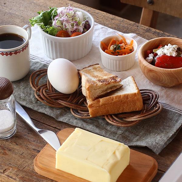 山の形 あけびのトレイ 藁細工 SAKICHIL 小物トレー おしぼりトレー