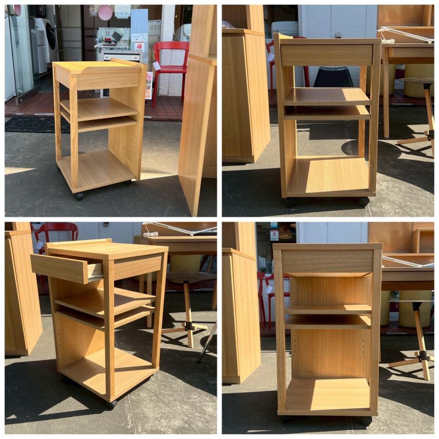 無印良品（MUJI） タモ材 天然木 カップボード キッチンボード 食器棚