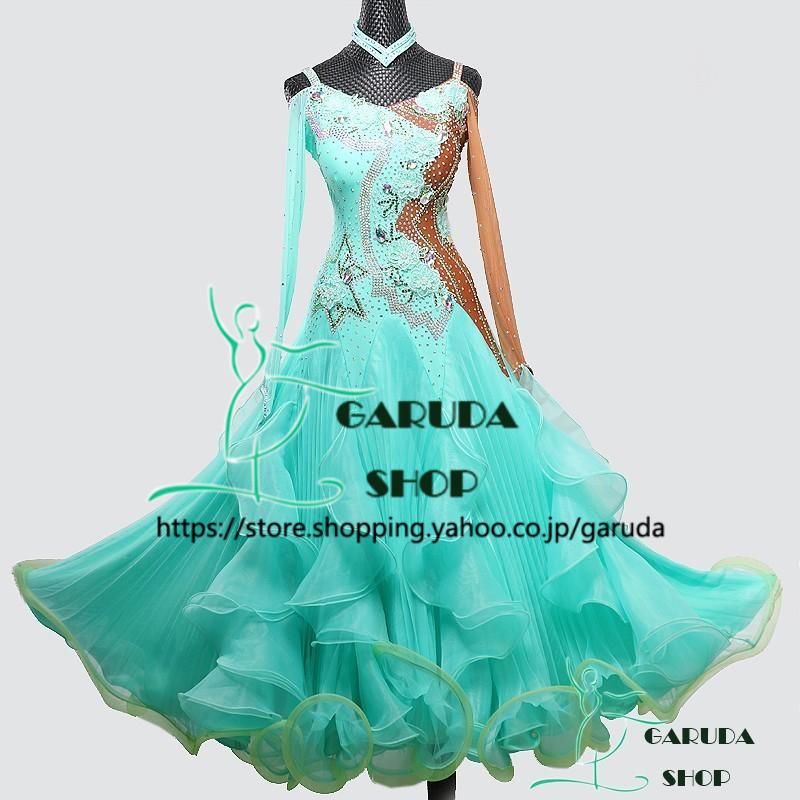 Garuda SHOP レディース社交ダンスドレス モダン競技ドレス ワルツ