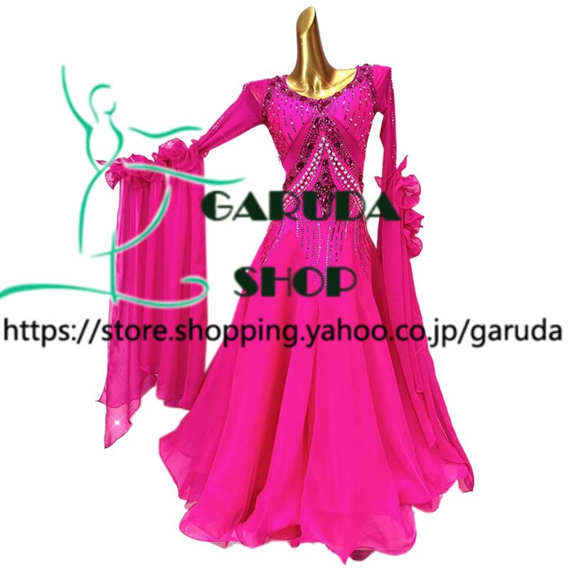 Garuda SHOP レディース社交ダンス衣装 競技ドレス モダンドレス高級
