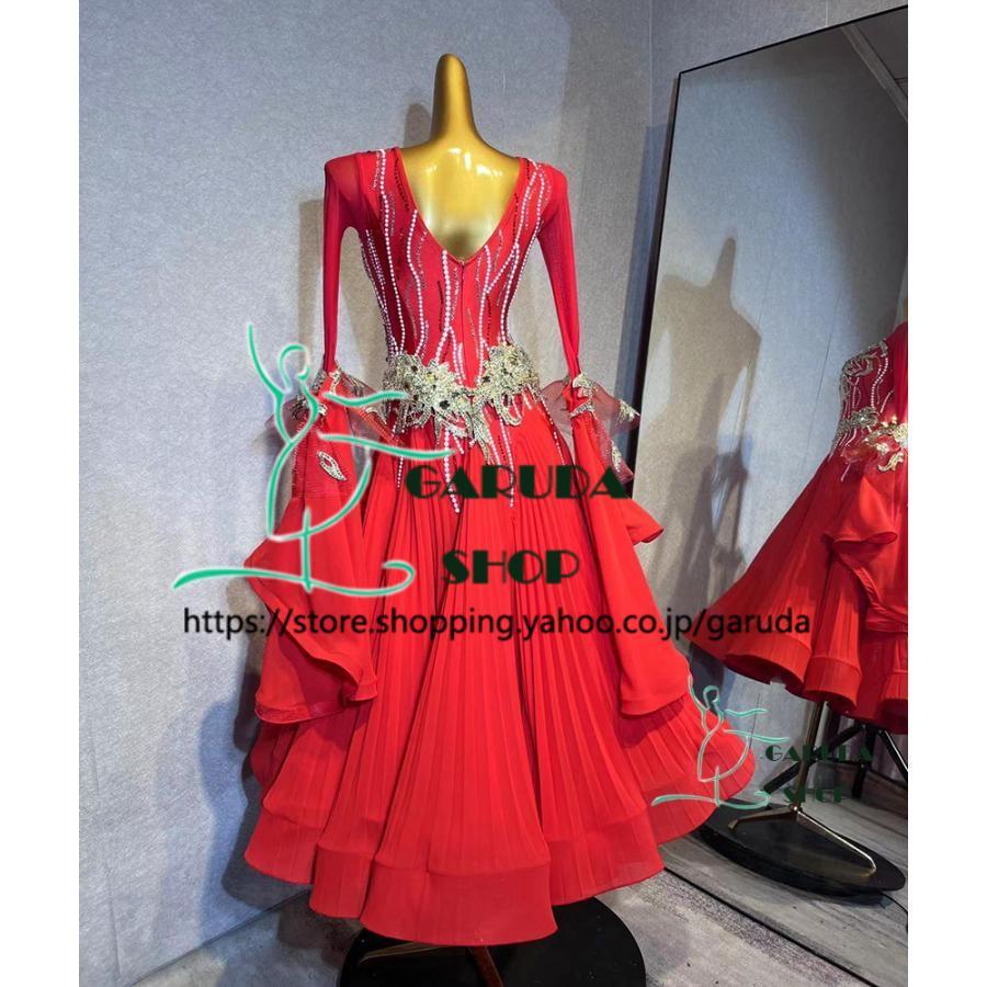 Garuda SHOP レディース社交ダンスドレス モダン競技ドレス ワルツ