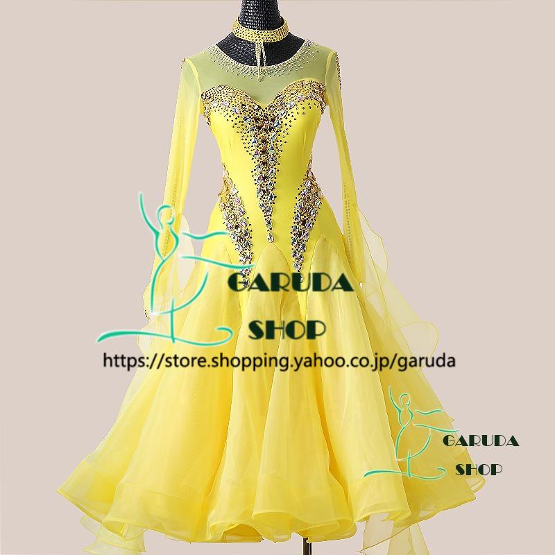 Garuda SHOP レディース社交ダンスドレス モダン競技ドレス ワルツ