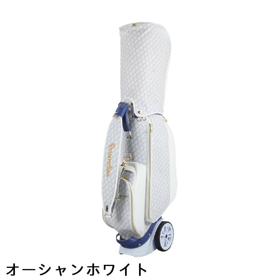 た*ぴ様 新品未使用Resurrection 8.5型キャディバッグ ホワイト た*ぴ