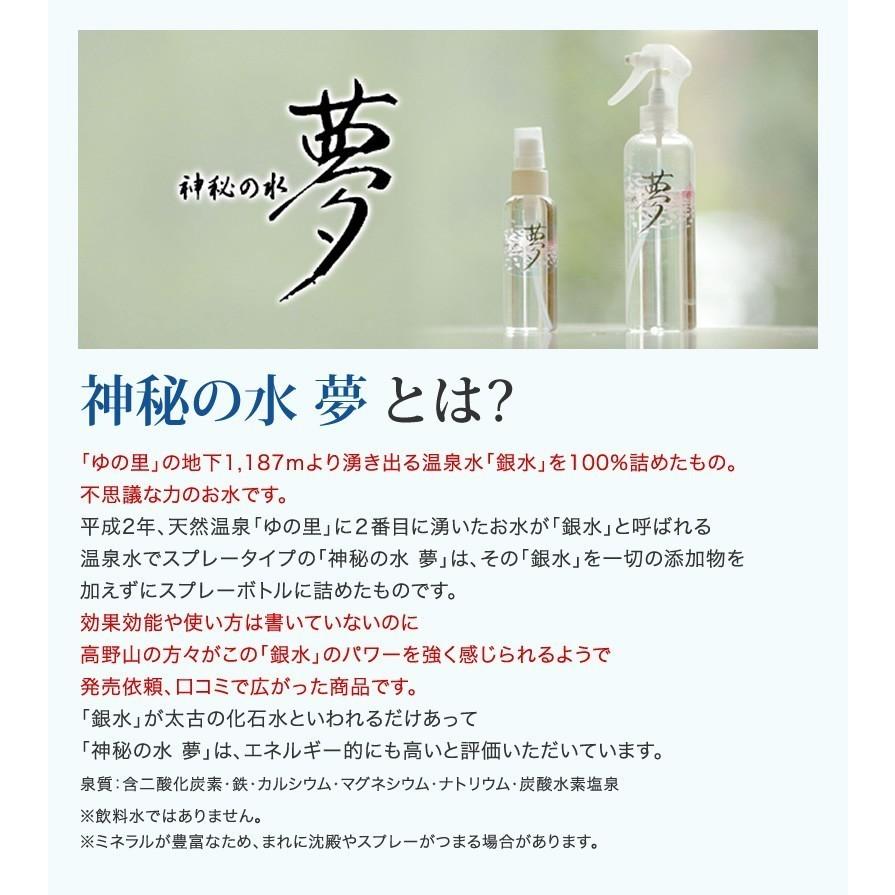 ゆの里温泉水神秘の水『夢』3本セット(280ml入)35億年前に生命が誕生