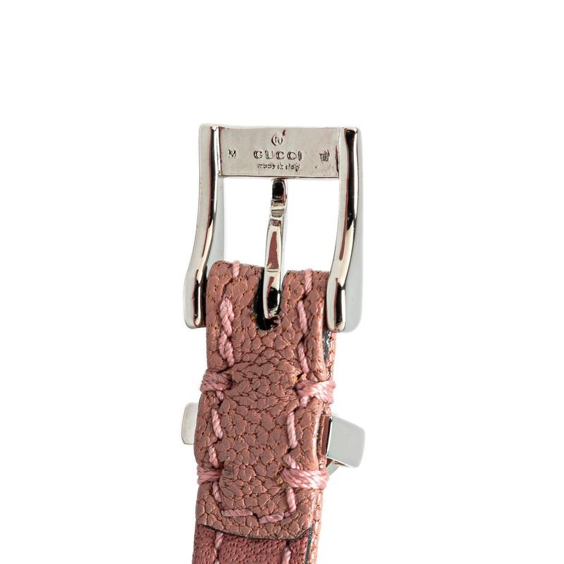 GUCCI（グッチ） GGロゴ ブレスレット サイズ:M ピンク シルバー