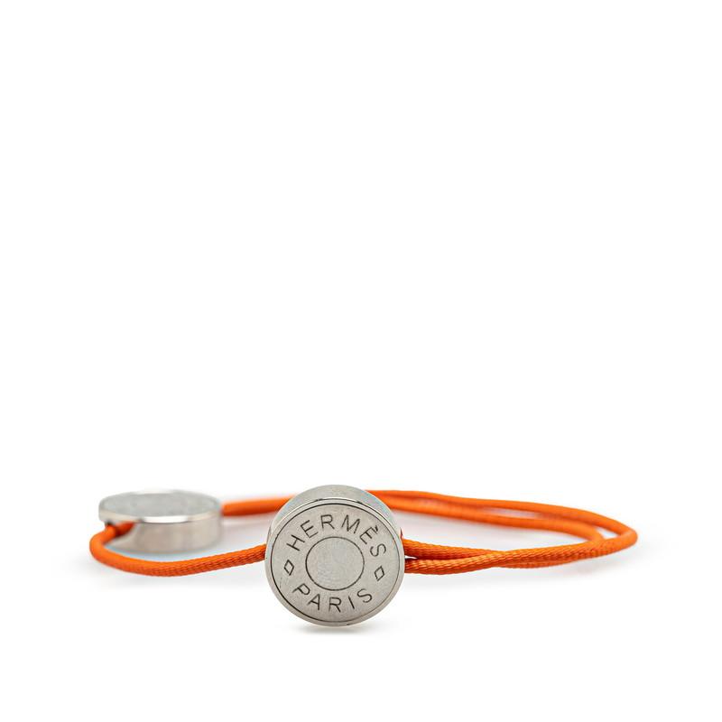 HERMES（エルメス） セリエ コード ブレスレット シルバー オレンジ