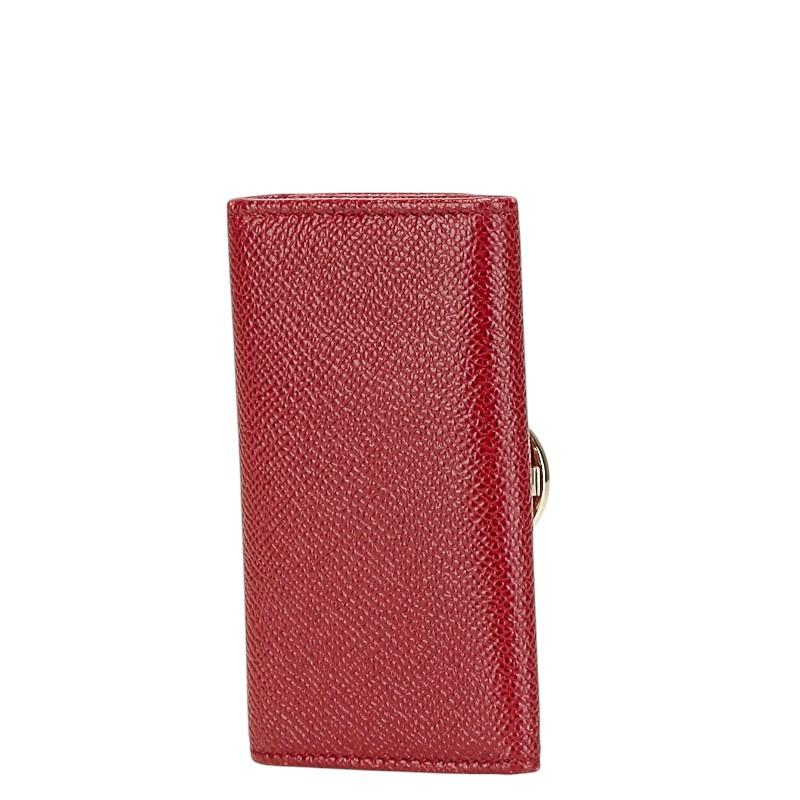 BVLGARI（ブルガリ） ブルガリブルガリ 6連 キーケース レッド レザー