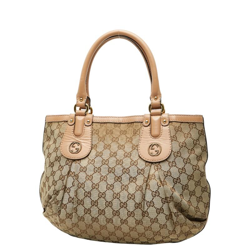 GUCCI（グッチ） GGキャンバス ハンドバッグ 269953 ベージュ ピンク
