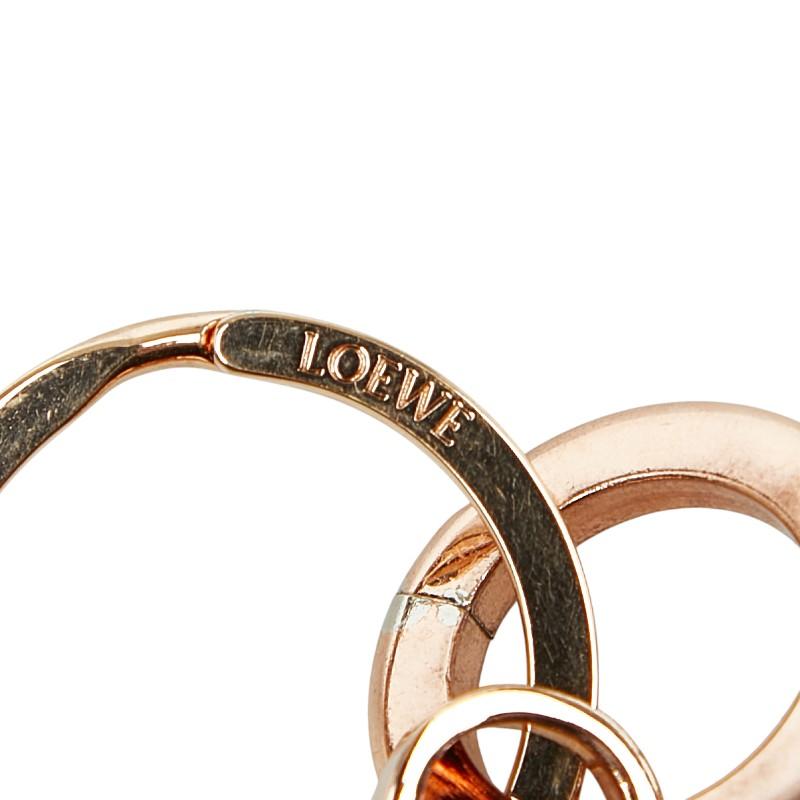 LOEWE（ロエベ） アナグラム チャーム キーリング キーホルダー ピンク