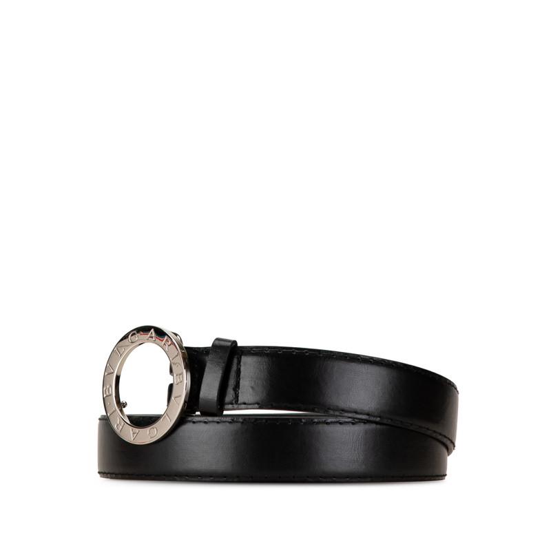 BVLGARI（ブルガリ） ビーゼロワン ベルト ブラック レザー メンズ