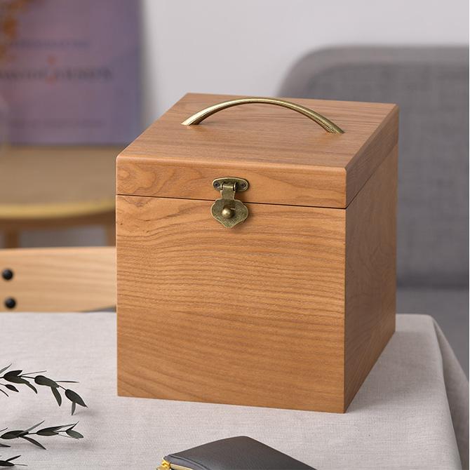 木製 メイクボックス コスメティック 鏡 北欧 ナチュラルウッド 縦型