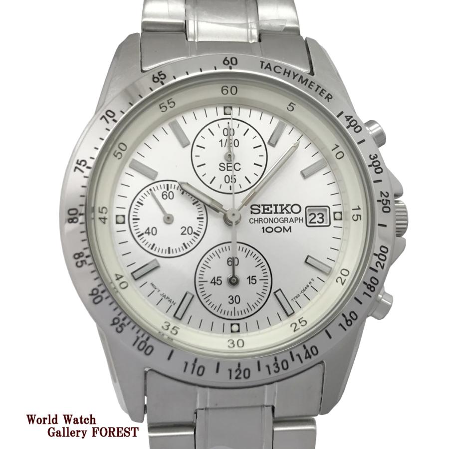 CREDOR セイコー SEIKO 7T92 0DW0 クロノグラフ メンズ時計 中古