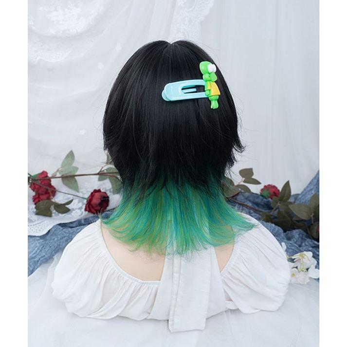 ウィッグ メッシュ レディース フルウィッグ ミディアム ストレート