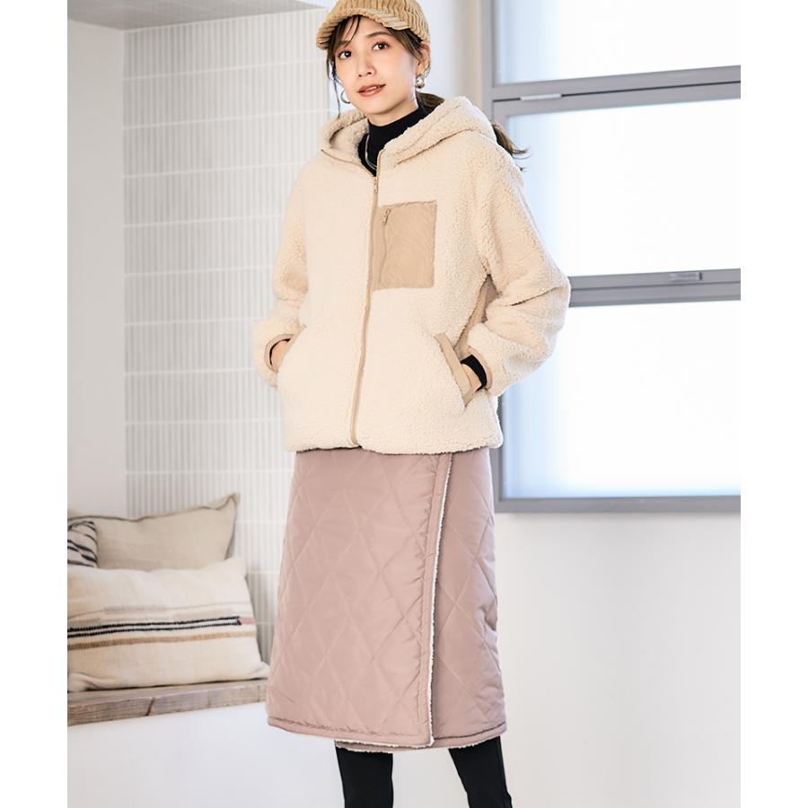 ダウン スカート ダウンスカート 巻きスカート 防寒 中綿スカート