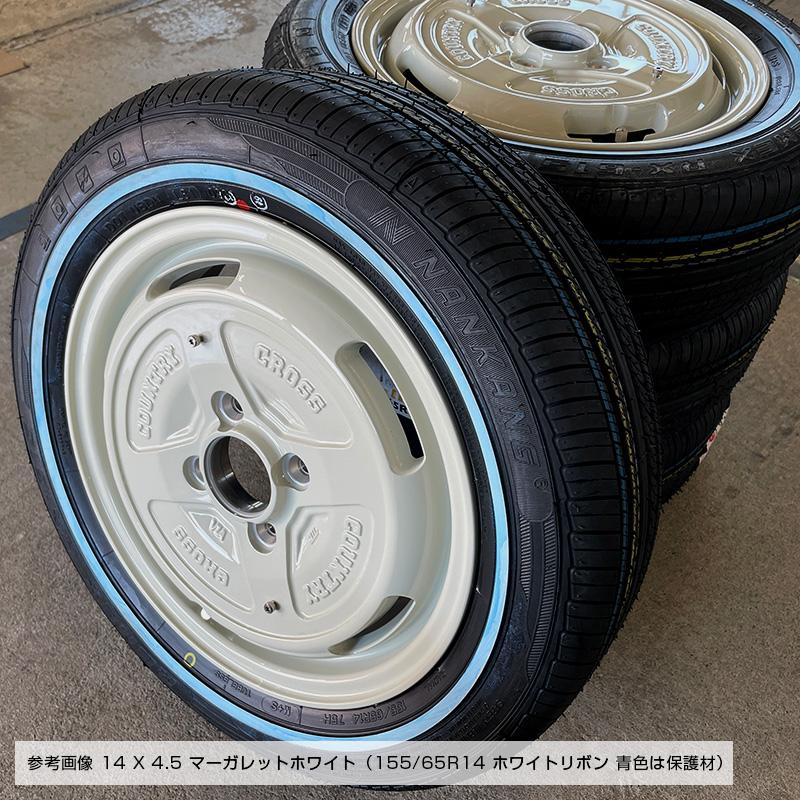 155/65R14 ホワイトリボン RX615 ディーン クロスカントリー 14×4.5 14
