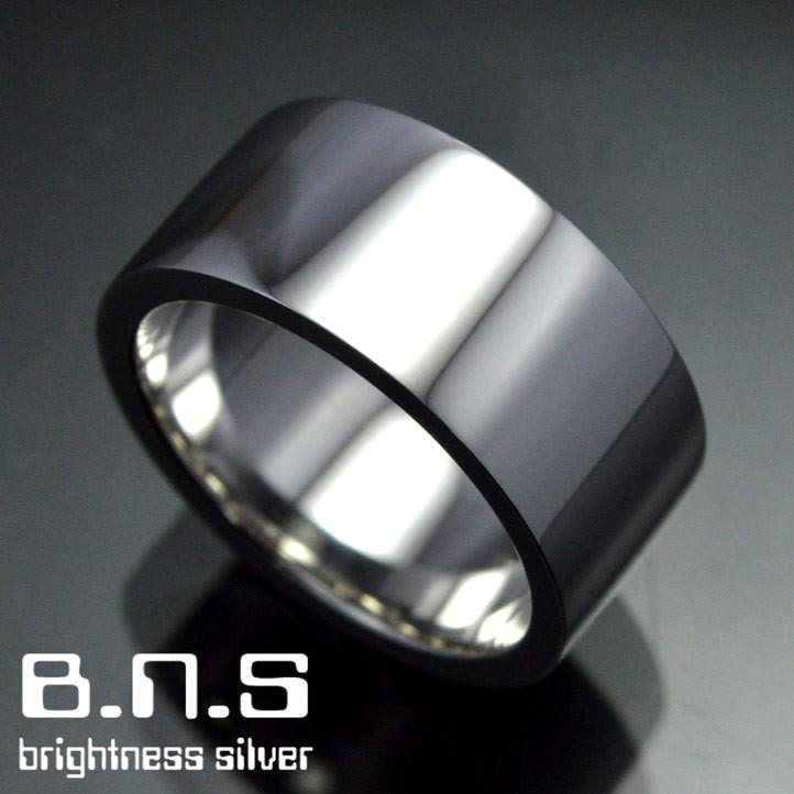 10mm 平打ちシルバーリング シルバー925 指輪 銀製【ring-515-R34