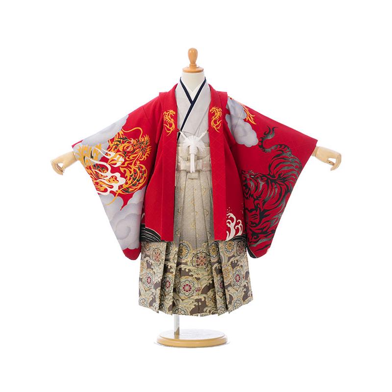 花わらべ|3歳|4歳|95〜105cm|七五三着物レンタルフルセット(赤系